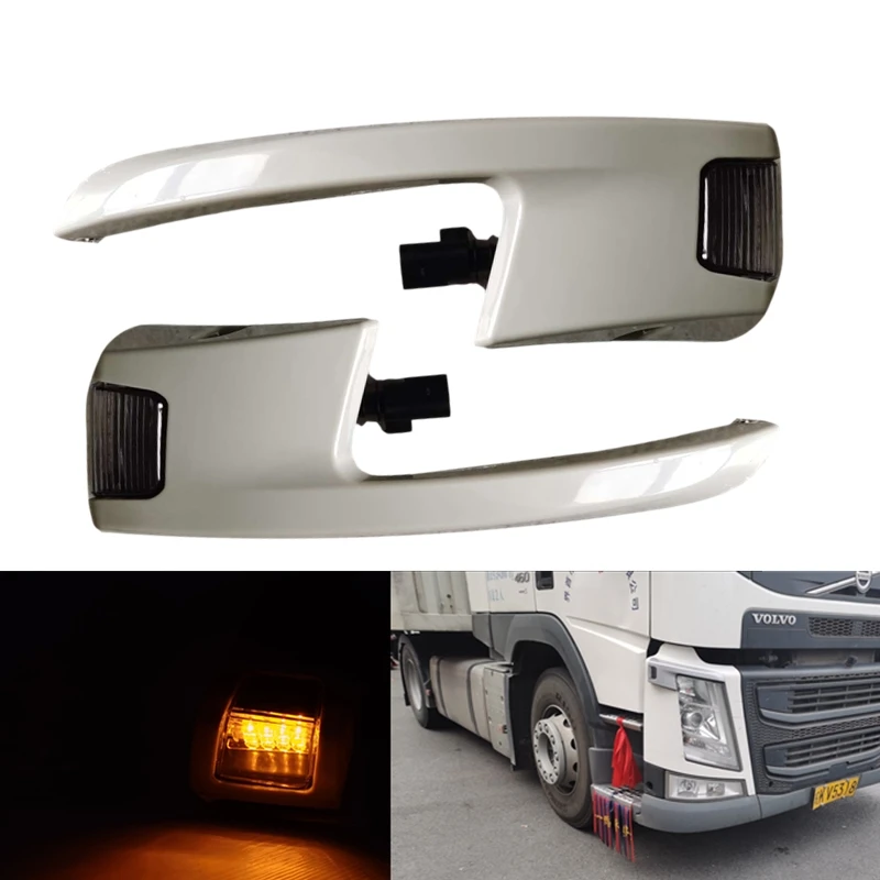 

1Pair Right Left LED For Volvo Corner Lights For Volvo Turn Signal Light For VOLVO FM420 FM460 Heavy Truck OEM 82446491 82446490