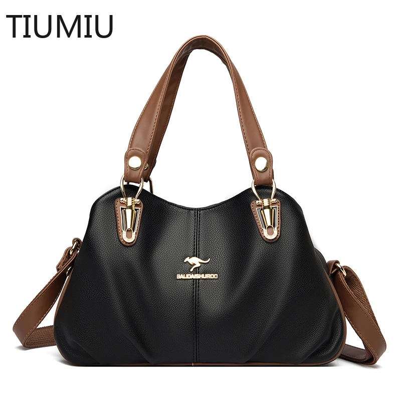 

Роскошные сумки из мягкой кожи, дизайнерские ретро сумки через плечо для женщин, новинка 2023, Вместительная женская сумка-мессенджер на плечо, сумка