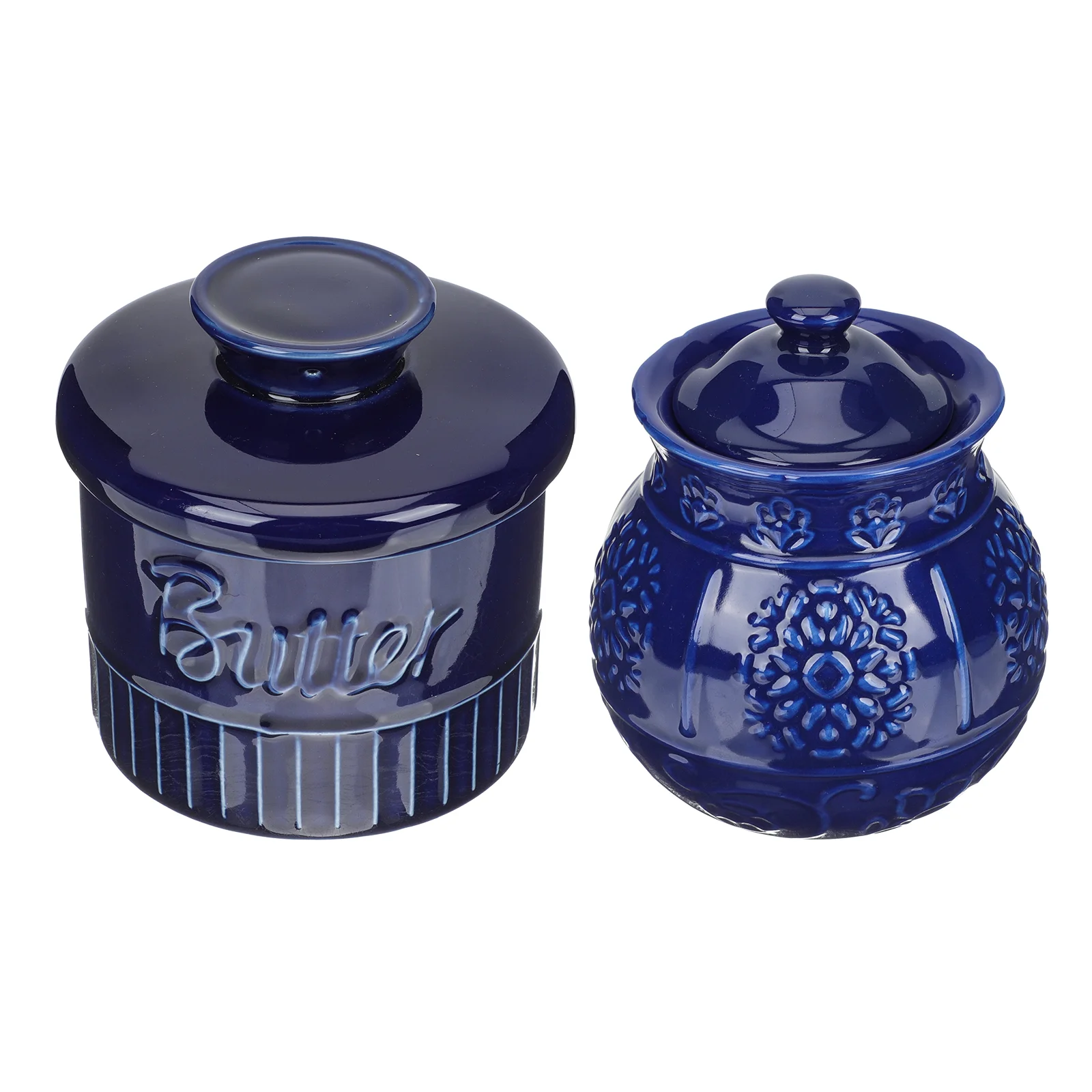 

Butter Jar Container Ceramic Dish Keeper Storage Crocksugar Kitchencovers Countertop Cheese Pot Seal Airtight Coffee Box French