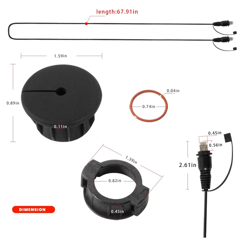 Рисунок 6 - Морской сетевой кабель RJ45 010-10550-00