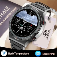 2022 new ecgppg smart watches men automatic infrared blood oxygen heart rate blood pressure health smartwatch for xiaomi huawei