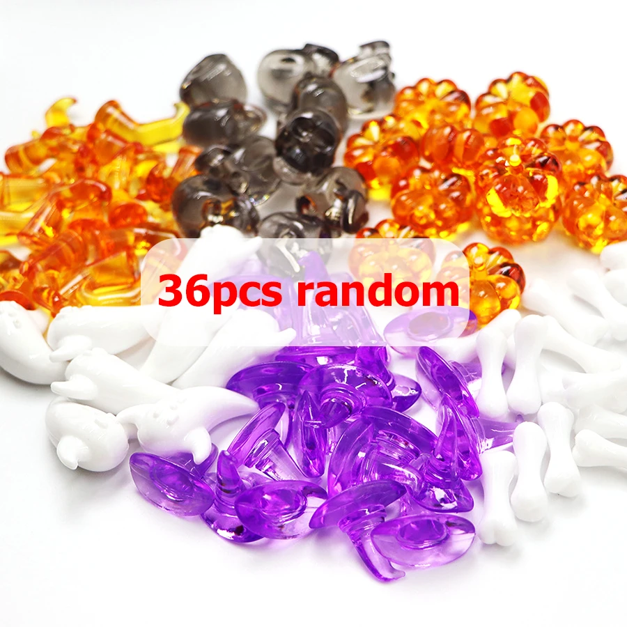 

Миниатюрные Украшения На Хэллоуин, 12-72 Шт., Креативные Праздничные Настольные Украшения, Акриловая Тыква, Призрак, Паук