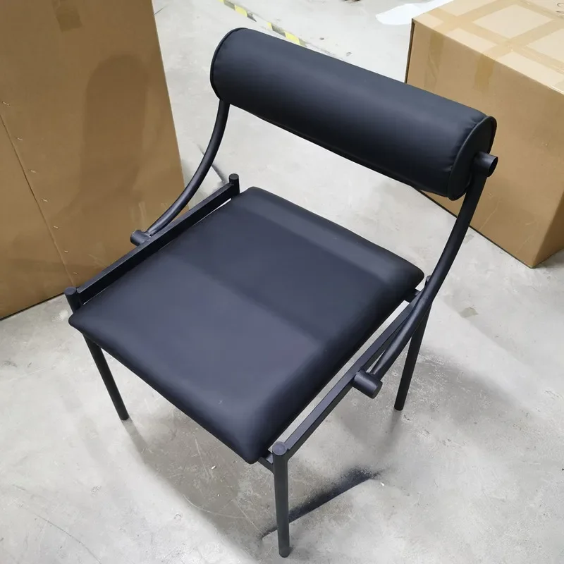 Современный обеденный стул середины века для кухни кабинета искусственная кожа