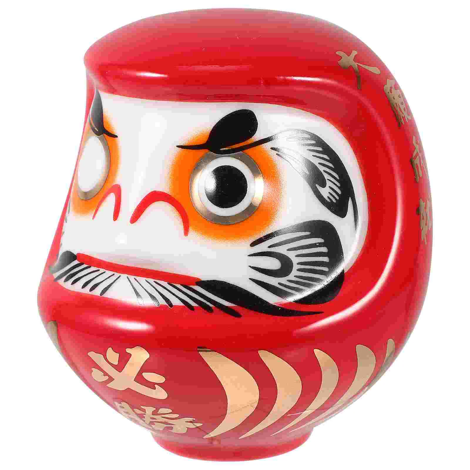 

Bodhidharma Ornaments Japanese Daruma Statue Darumafigurines Bathroom Decorations Lucky Ceramic Ceramics Dashboard Tabletop