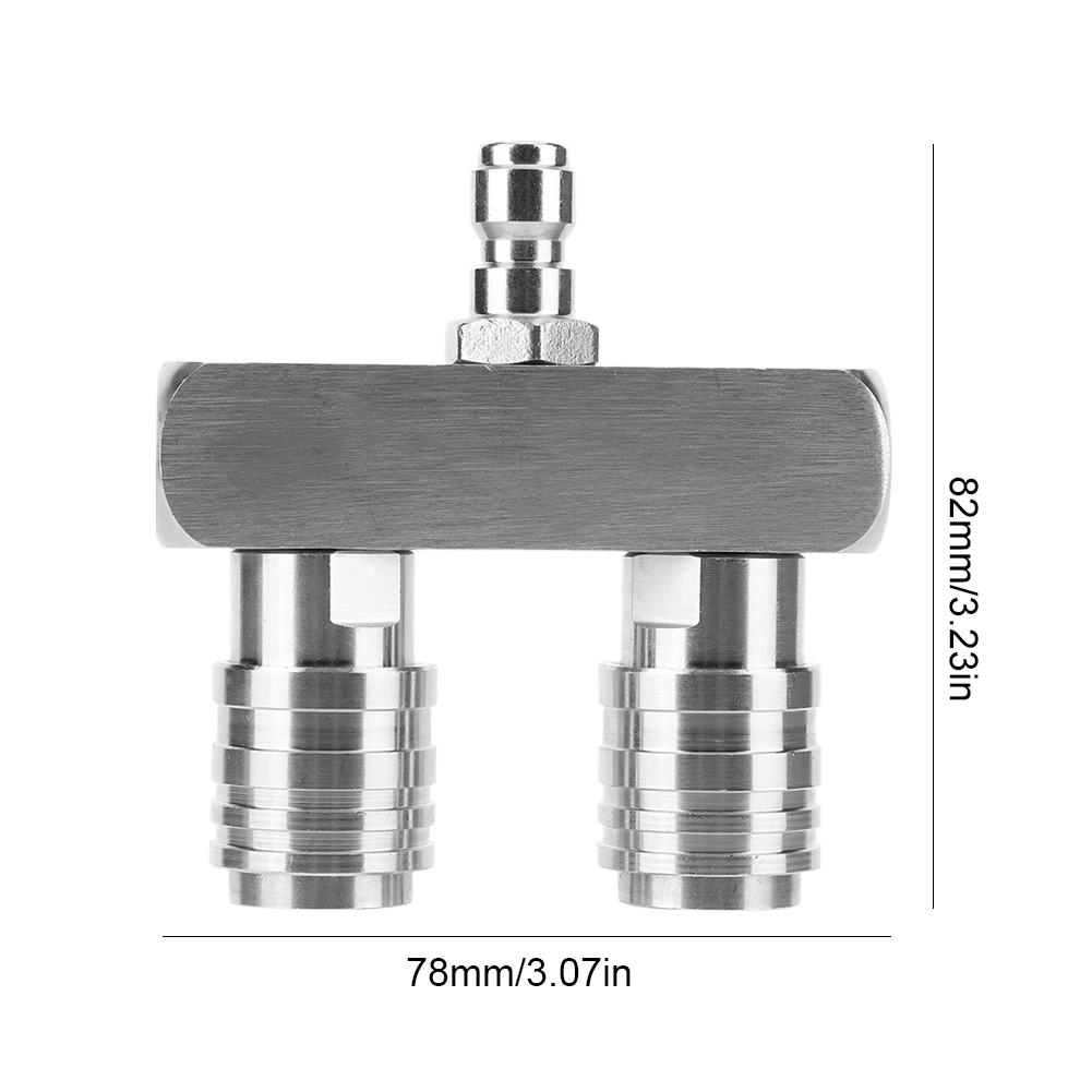 Насадки для мойки высокого давления с двойной головкой 2-в-1 самоблокирующийся