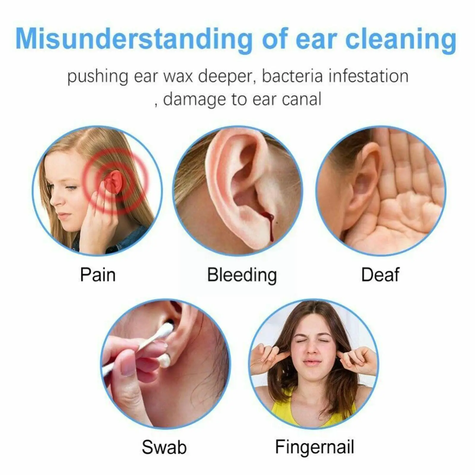 

Newest Endoscope Visible Ear Spoon Ear Cleaner Mini PC Wax Earpick Tool Sticks Ear Removal Cleaning Support Android Camera G0U2