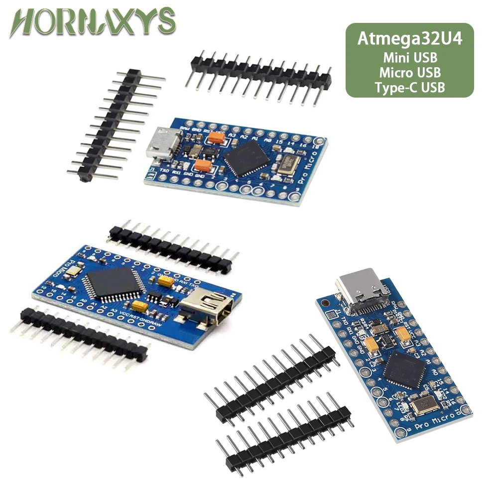Новый модуль Pro Micro для arduino ATmega32U4 5 В/16 МГц с 2-рядным ...