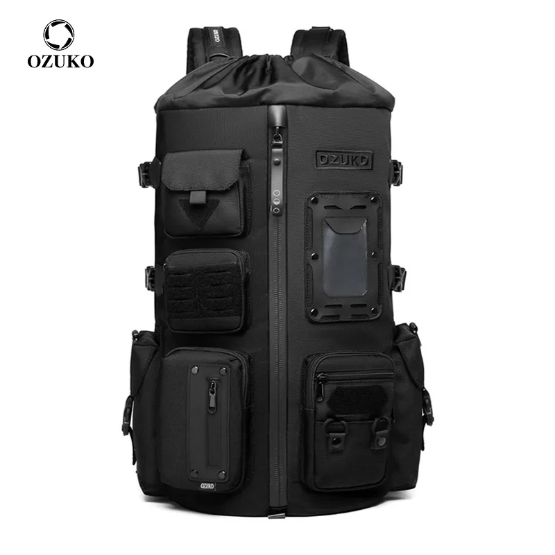 

OZUKO Basketball Backpacks Men Multifunctional Outdoor Sports Waterproof Backpacks Large Capacity Camping Hiking Travel Backpack