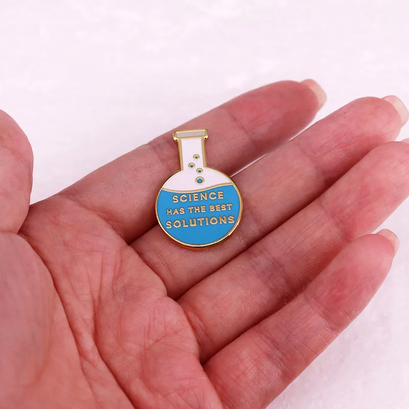 C4711 мультфильм наука имеет лучшие решения жесткая эмалированная колба