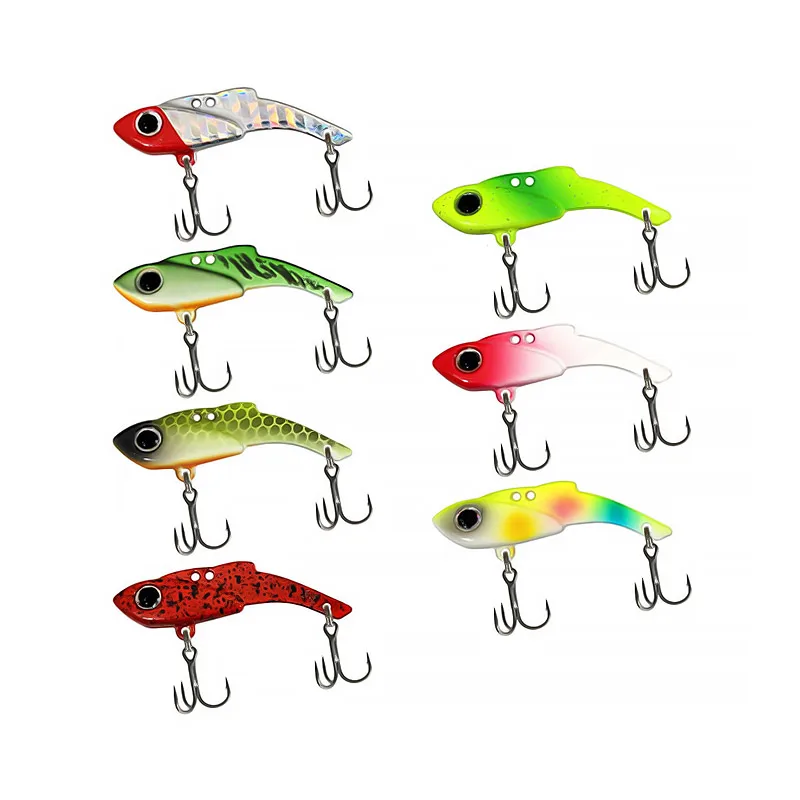 Bazooka-Vibration Fishing Lure Радужные воблеры Прыжковый биомиметический металлический