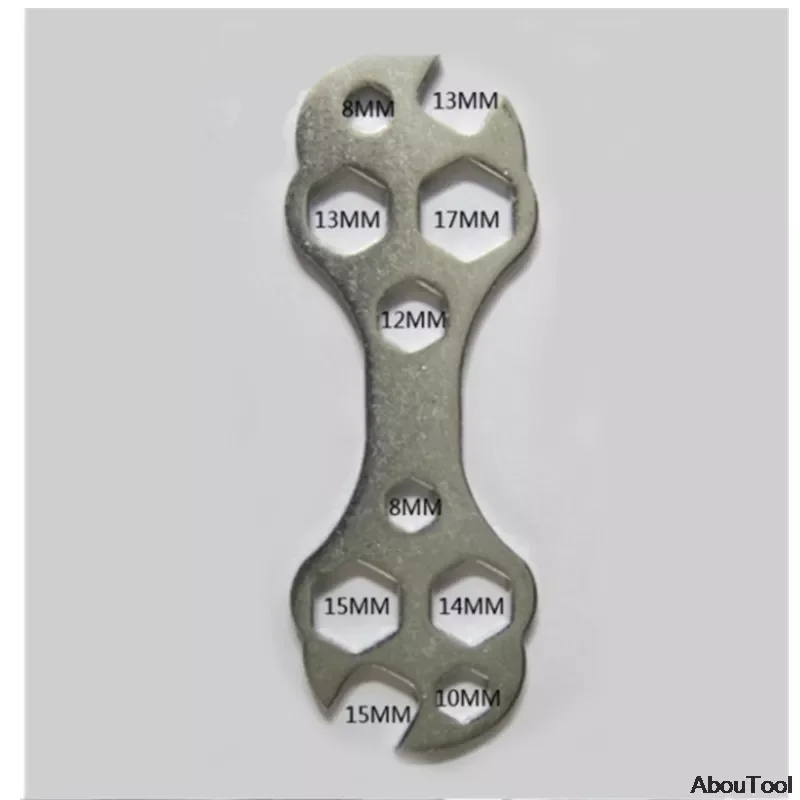 

Flower Wrench Multi Function Pocket Tool Outdoor Bike Repair Tool Porous Torx Wrench 10 in 1 Hex wrench Household Hand Tool