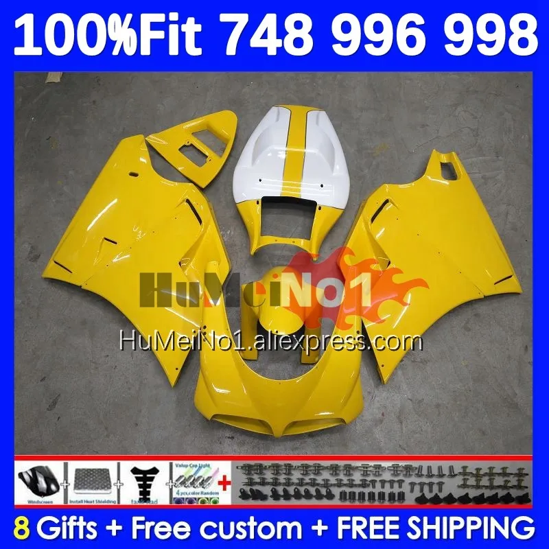 

Инжекционный комплект для DUCATI 748 853 916 996 998 S R 94 95 96 97 98 122No.24 желтый обтекатель blk 748S 998R 996R 1999 2000 2001 2002