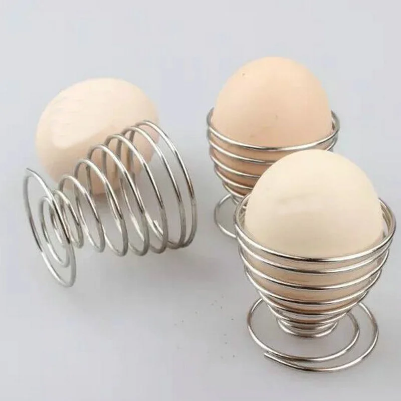 

Metal Egg Spring Holder Egg Rack Kitchen Supplies Kitchen Organizer and storage