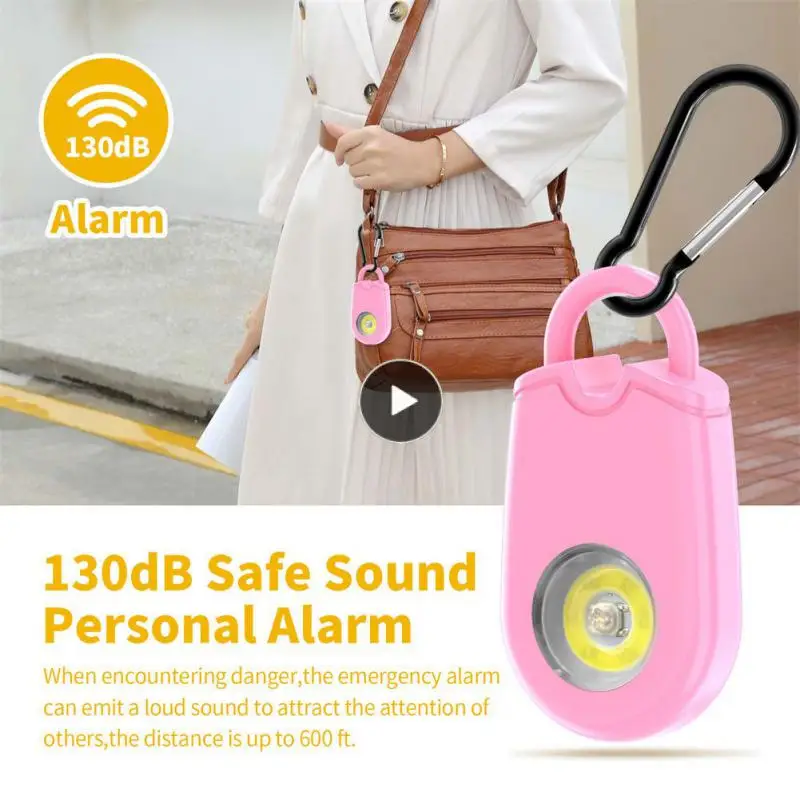 

Emergency Alarm With 130db Sos High Quality Self Defense Siren Mini Abs Keychain Alarm Personal Alarms For Women Keychain 4.5v