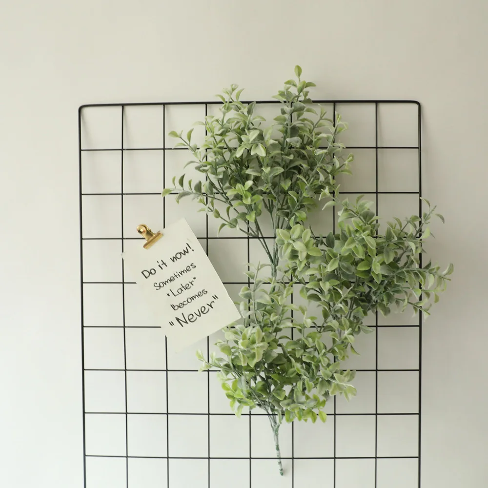 

artificial flowers plastic leaves white fuzzy powder hippocampus grass fake plants wedding home decoration arrangement accessory