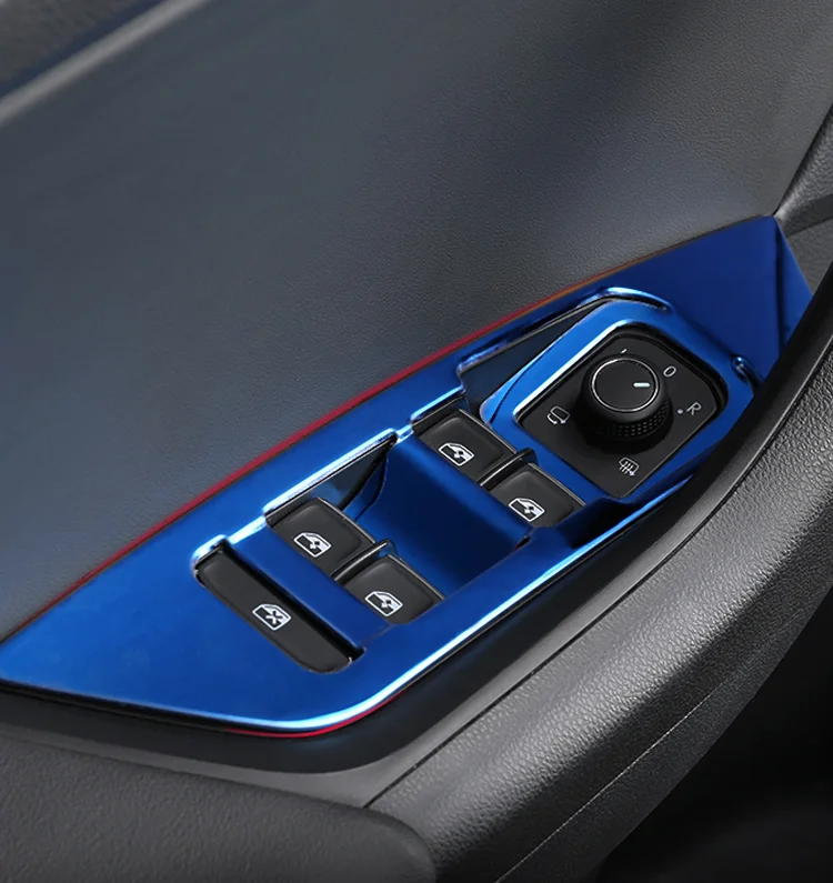 

Стеклянный переключатель из нержавеющей стали для Skoda Kodiaq 2017-2020, декоративная панель, защита от царапин, Стайлинг автомобиля