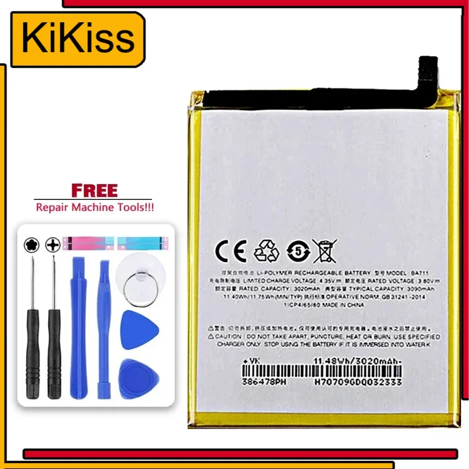 Аккумулятор для Meizu M6 Mini BA711 3020 мАч Аккумуляторы мобильных телефонов