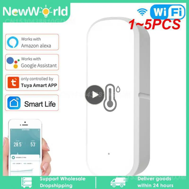 

Датчик влажности и температуры Zigbee 3,0 Wi-Fi, 1-5 шт.