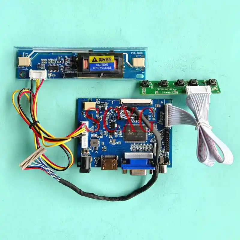 Плата контроллера матрицы ЖК-монитора подходит для LTM150XO M150X4 M150XN07 1024*768 HDMI-совместимый AV VGA 20-контактный LVDS 15 