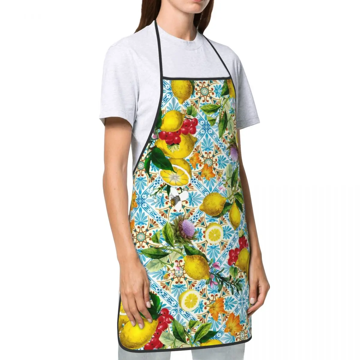 Пользовательские средиземноморские летние фрукты сицилийские лимоны плитка