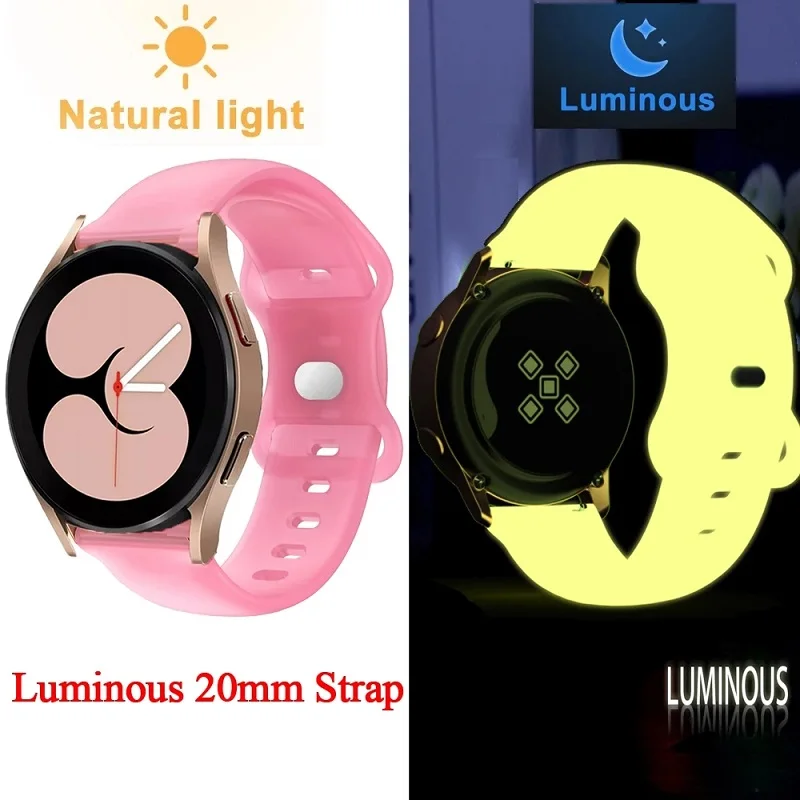 

Silicone Strap for Samsung Galaxy Watch 4 Classic 42mm46mm Sport Strap/Galaxy Watch 5/4 40 44mm / 5 Pro 45mm Wristband Bracelet