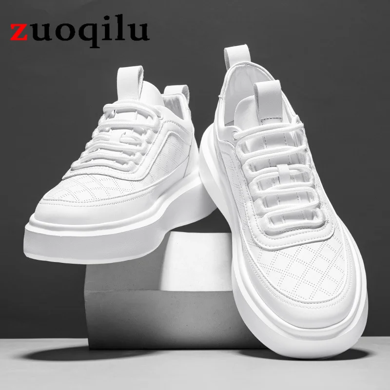 

Men's Casual Shoes Fashion Men Non-slip Outdoor Sports Shoes Breathable Running Sneakers Platform white shoes men