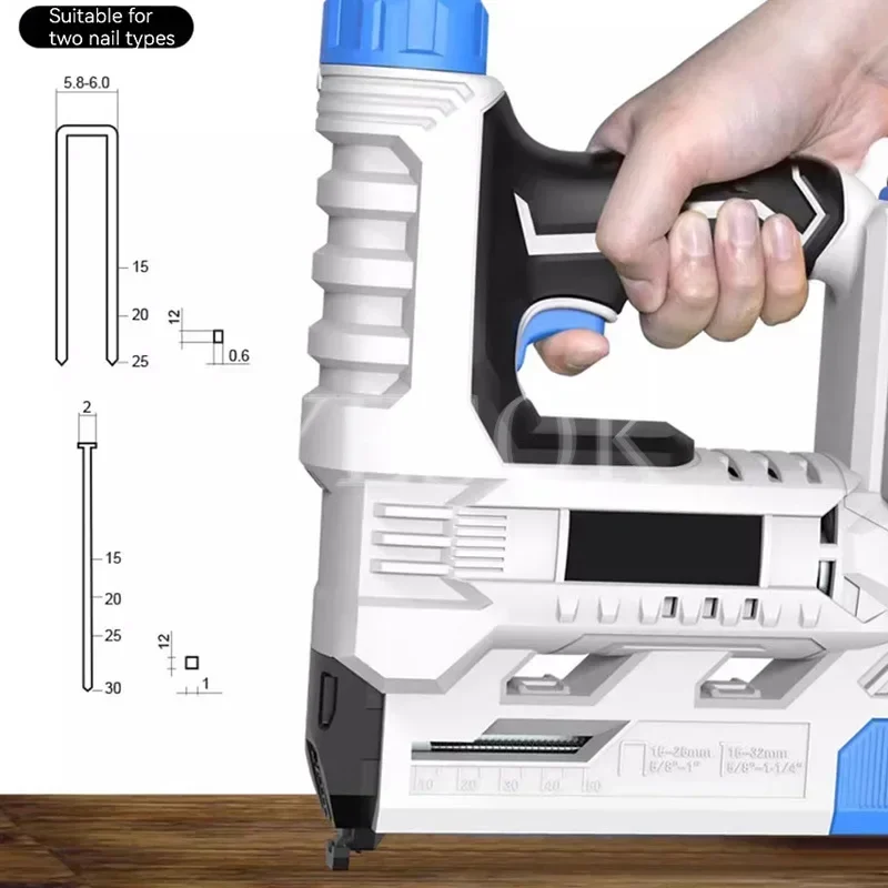 Электрический гвоздезабивной пистолет инструменты степлер для рамок скобы