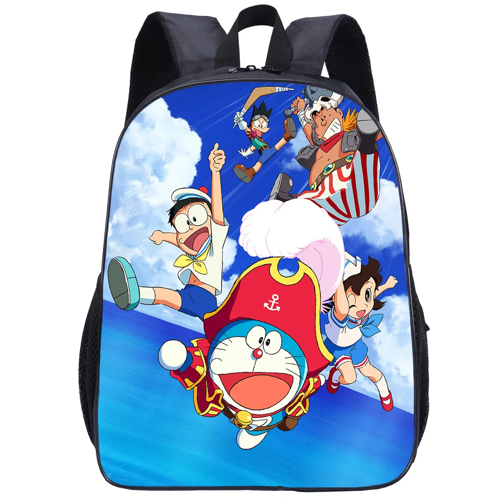 

Doraemon Primary and Secondary School School Bag 16 Inch Cartoon Casual Printing Children's Student Backpack