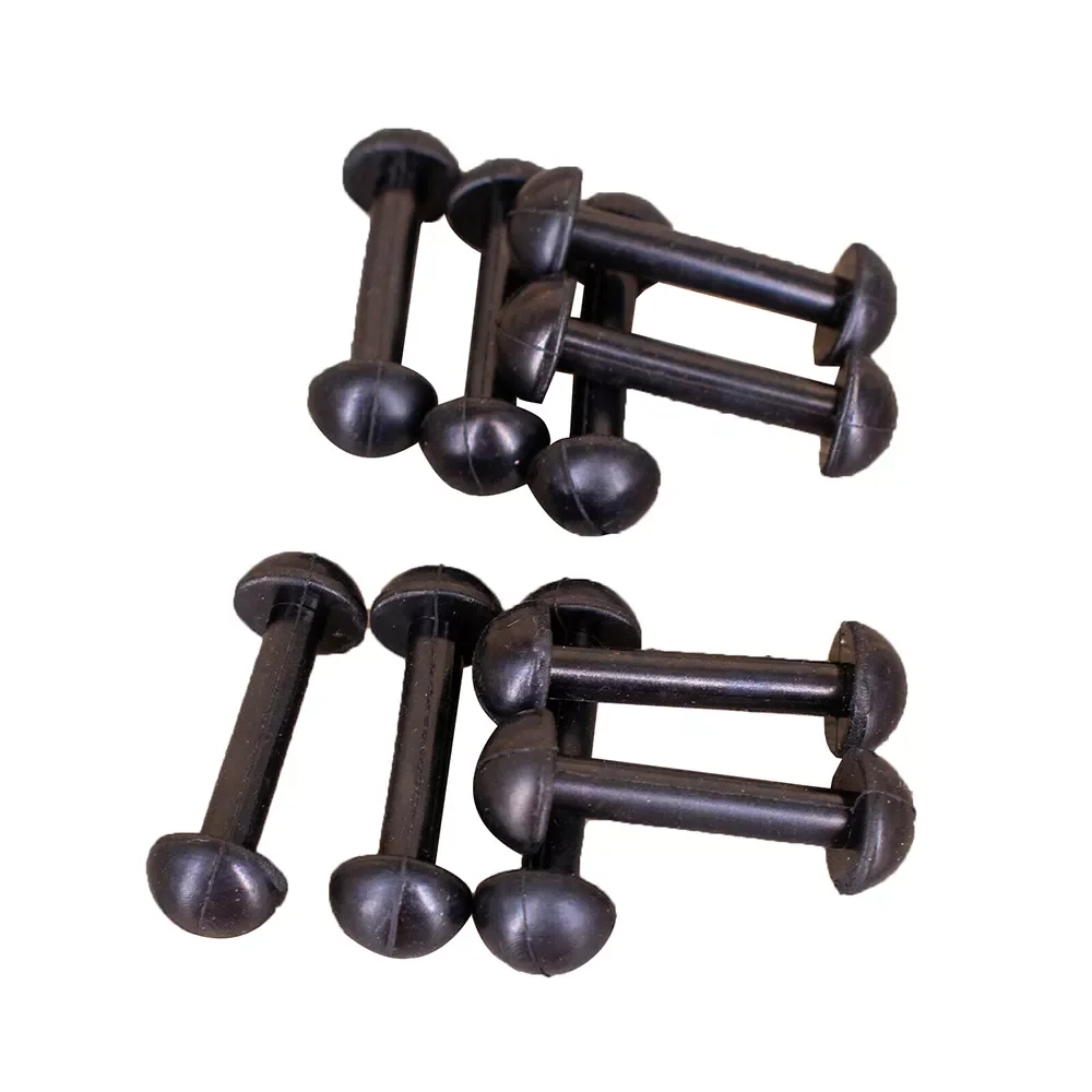 

10pcs For Motu Leg Band Replacement Connectors For vintage figures Black Rubber