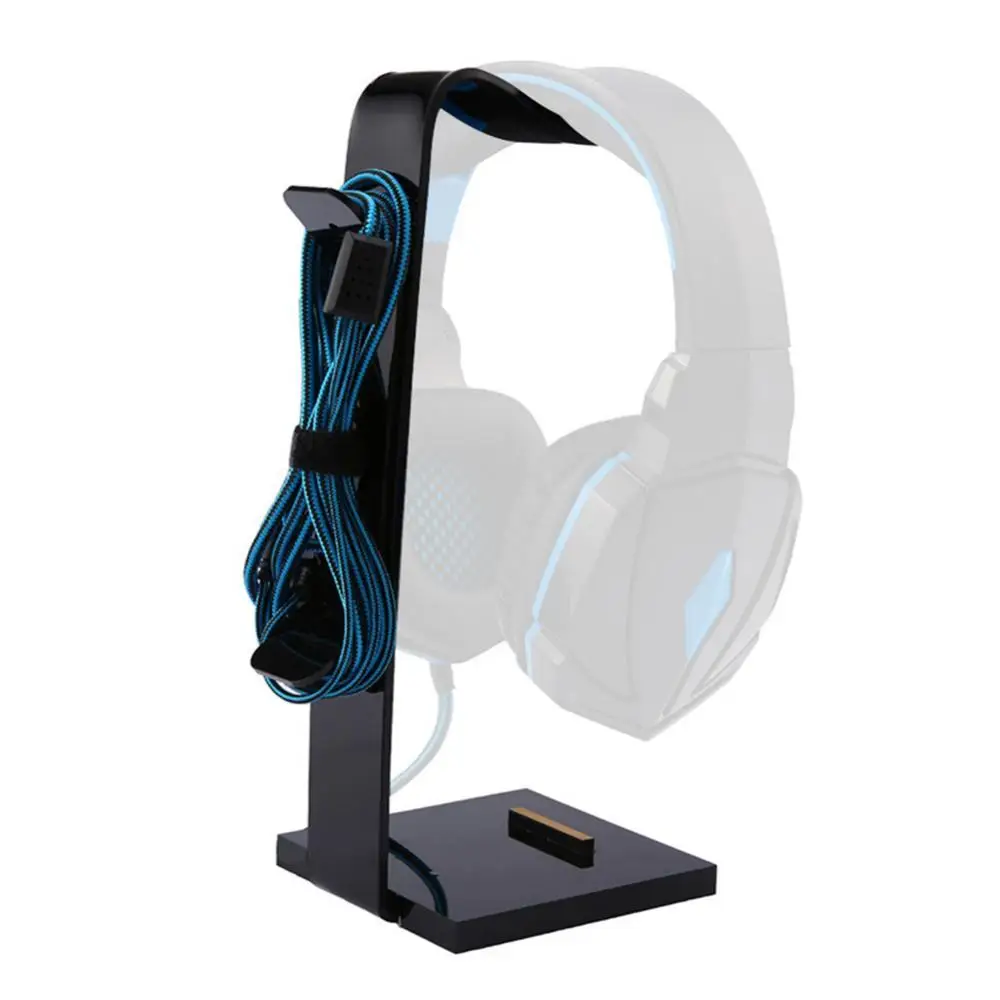 

Black Universal Holder Stand Headphone Acrylic Headset Earphone Display for Headphones bracket for ipad Rack Hanger