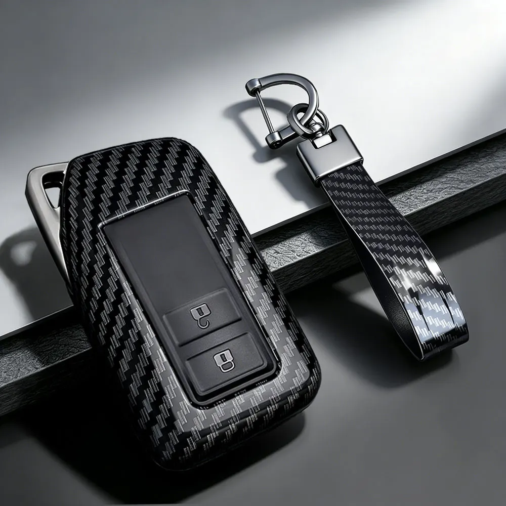 Фото Чехол для ключа автомобиля из карбона и ABS-пластика, подходит для Lexus ES250/300, GS300/450, NX200/300, RX300/450, LX570, XM38, умный чехол для ключа автомобиля. №4