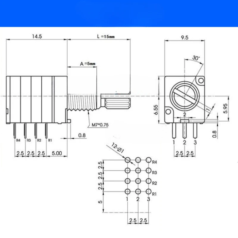Тайвань импортировала прецизионный потенциометр для энтузиастов Aihua ALPHA RD094A20