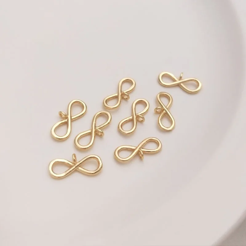 

13x5mm 8-shaped Buckle With Hanging Necklace Pendant Handmade Jewelry DIY Making Connection Accessories Material Supplies