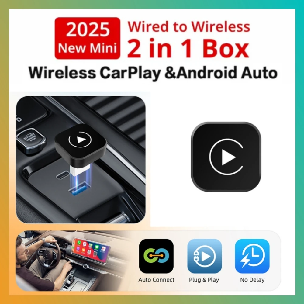 

Беспроводной Адаптер 2-в-1 Для CarPlay И Android Auto