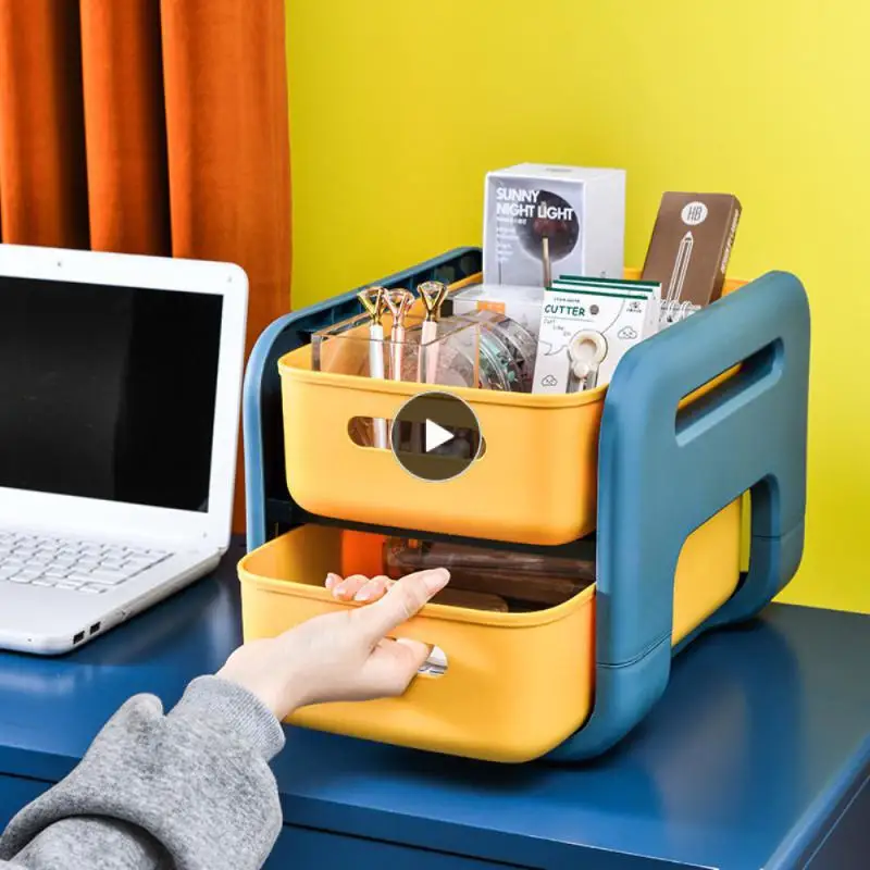 

Childrens Toy Storage Drawer Storage Rack Shelf Drawer Type Bathroom Plastic Storage Shelf Sundries Storage Rack Double-layer