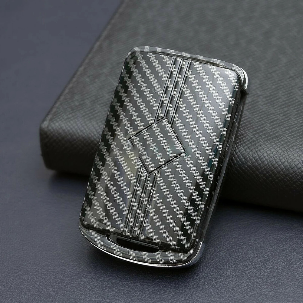 

Car Key Key Shell Hard Shell Strong Signal Well Protection Carbon Fiber Dust Proof Exquisite Gift Box Fob Cover