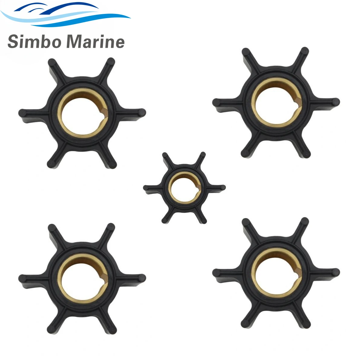 5 шт. крыльчатка подвесного водяного насоса для двигателя Johnson 8 9 10 15 386084 0386084 777817