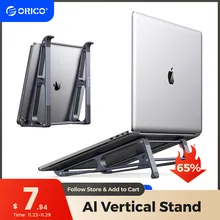 ORICO Laptop Stand Aluminium Vertical Tablet Holder Notebook Stand Support Detachable for 10-17.4 inch PC Macbook Air Pro