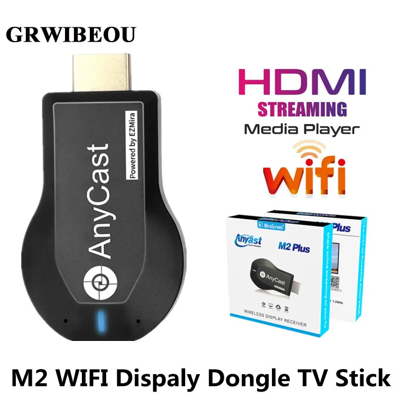 

ТВ-приемник M2 Plus, Wi-Fi дисплей, приемник Anycast DLNA Miracast Airplay, зеркальный экран, HDMI-совместимый, Android IOS, адаптер экрана Mira