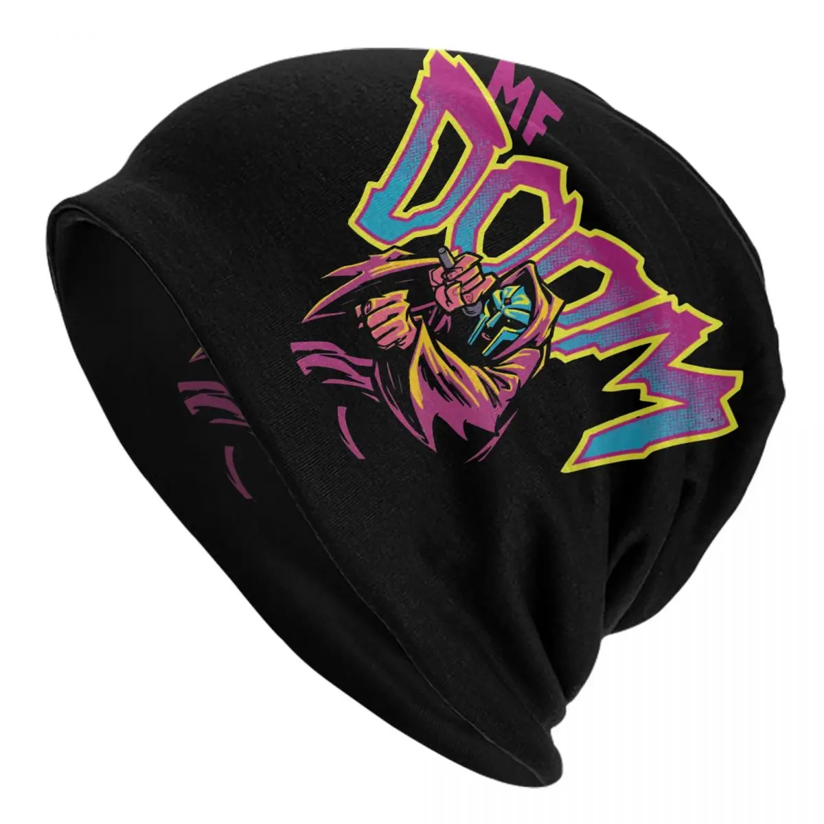 

A Masked Man Called Mf Doom Madlib Cap Madvillain Vintage Unisex Ski Skullies Beanies Hat Warm Dual-use Bonnet Knitted Hat