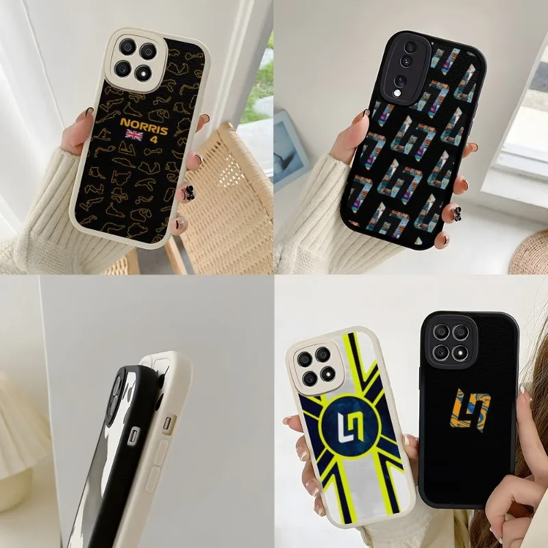

Lando Norris Racing Phone Case For Huawei P30 P40 P50 Mate 30 40 50 Nova 8 9 9SE 10 Y70 10z Pro Plus Lambskin Cover