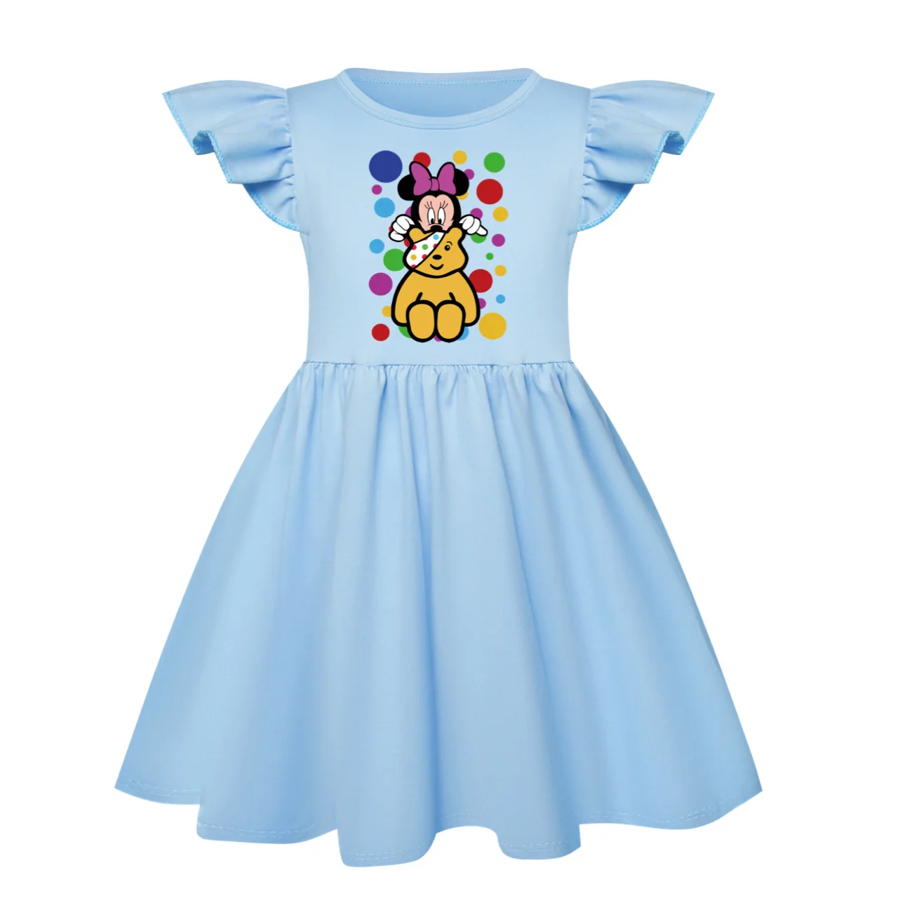 Новый детский костюм Do The Floss для маленьких девочек милый мультяшный медведь Pudsey