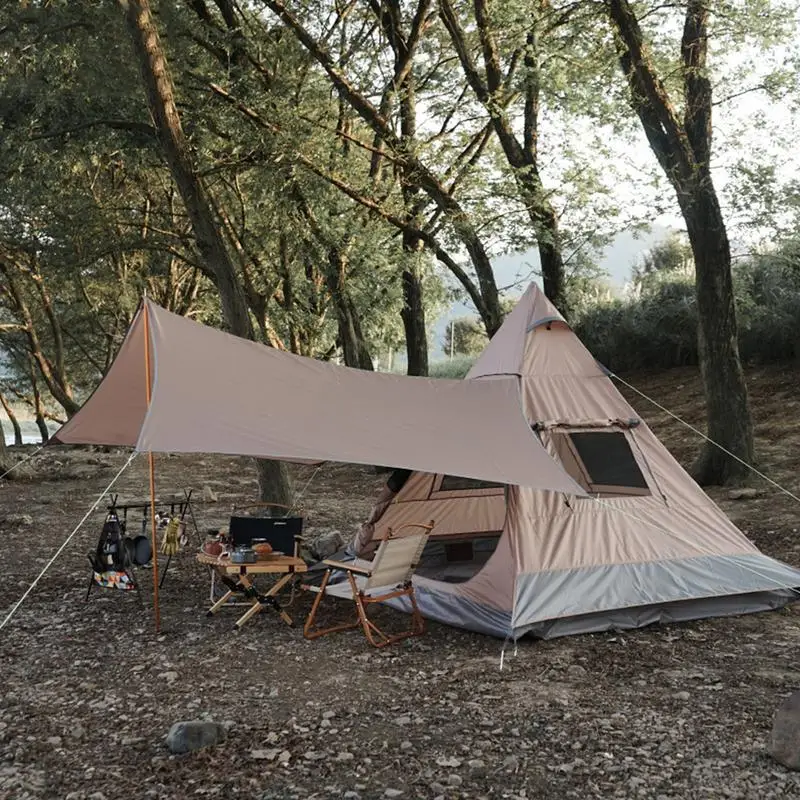 

Camp Tents Beach Tent for Family with Sun Shade each Tent with Sun Shade Windproof 210D Oxford Cloth Instant Tents Waterproof