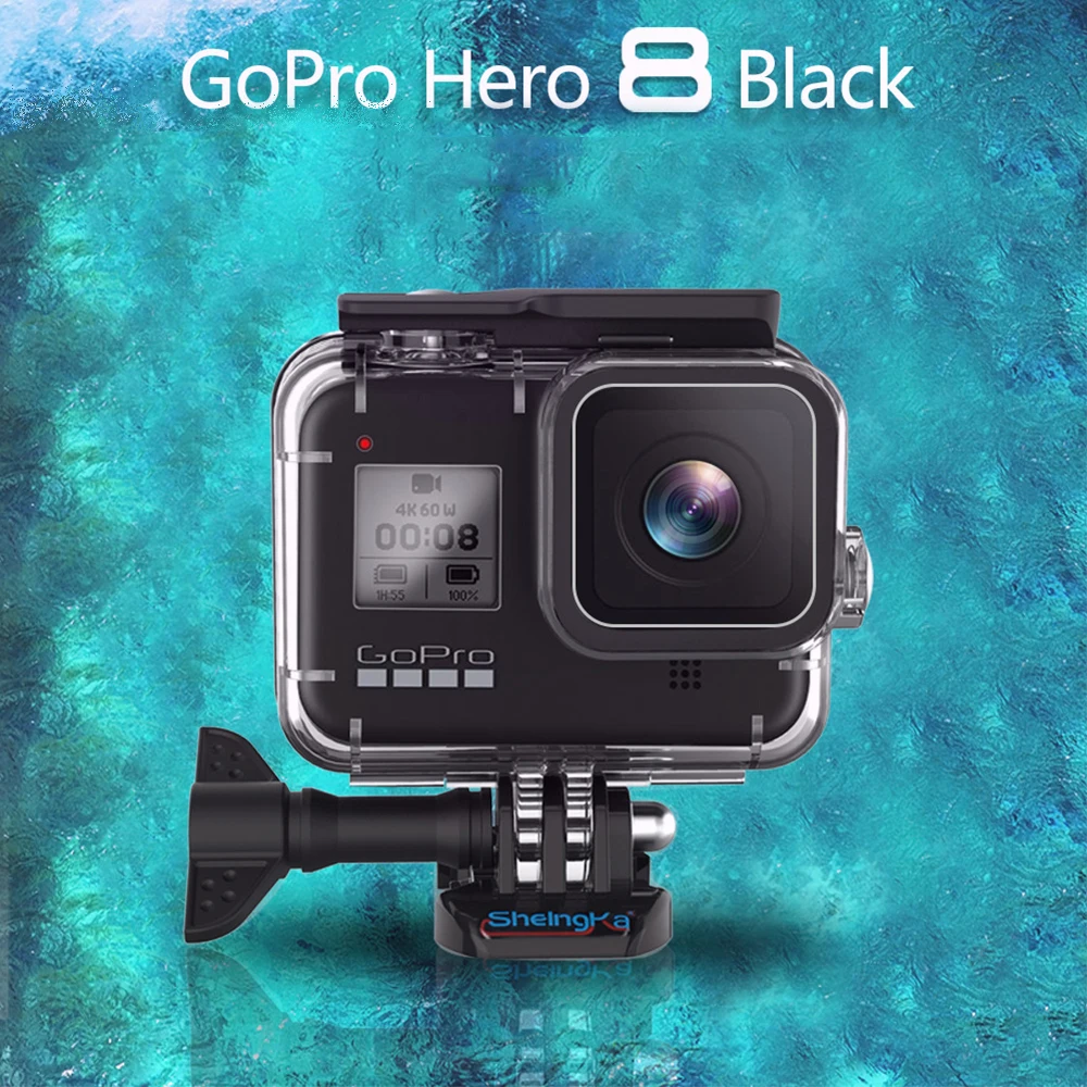 

60M GoPro Hero 8 камера Black подводный водонепроницаемый защитный корпус