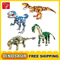 dragon dinosaur building blocks brutal raptor jurassic world tyrannosaurus rex ankylosaurus moc bricks boys childrens toys