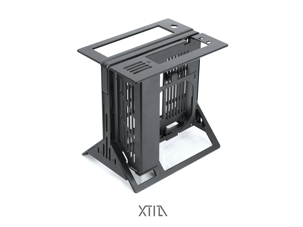 Новинка 2022 [xproto Mini] xtia itx 1U core display полностью алюминиевый вертикальный портативный