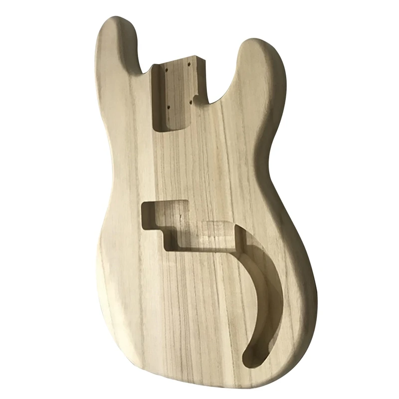 

Pb Bass Guitar Bucket Unfinished Guitar Body Maple Solid Wood Diy Electric Bass Replacement Set Electric Guitar Parts