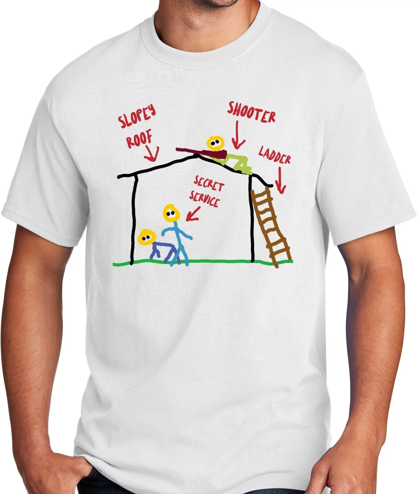 Футболка с изображением Больших парней правил большой и высокой секретной