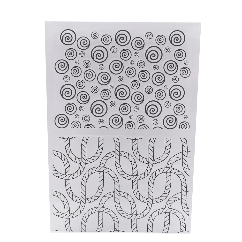 

Clay Stamp Texture Emboss Sheet Rope Swirl Pattern Template Ceramic Pottery Polymer Clay Impress Make Designer DIY Art Supplies