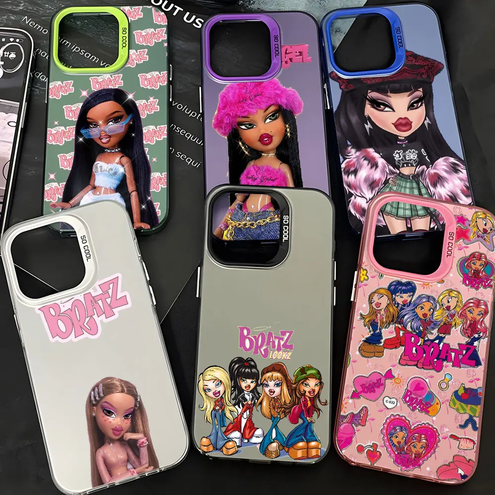 Фото Чехол Lovely Doll Bratz для Apple iPhone 11 16e 14 15 16 Plus 12 Pro 13 Mini XR X XS Max, противоударный чехол-бампер для телефона №1
